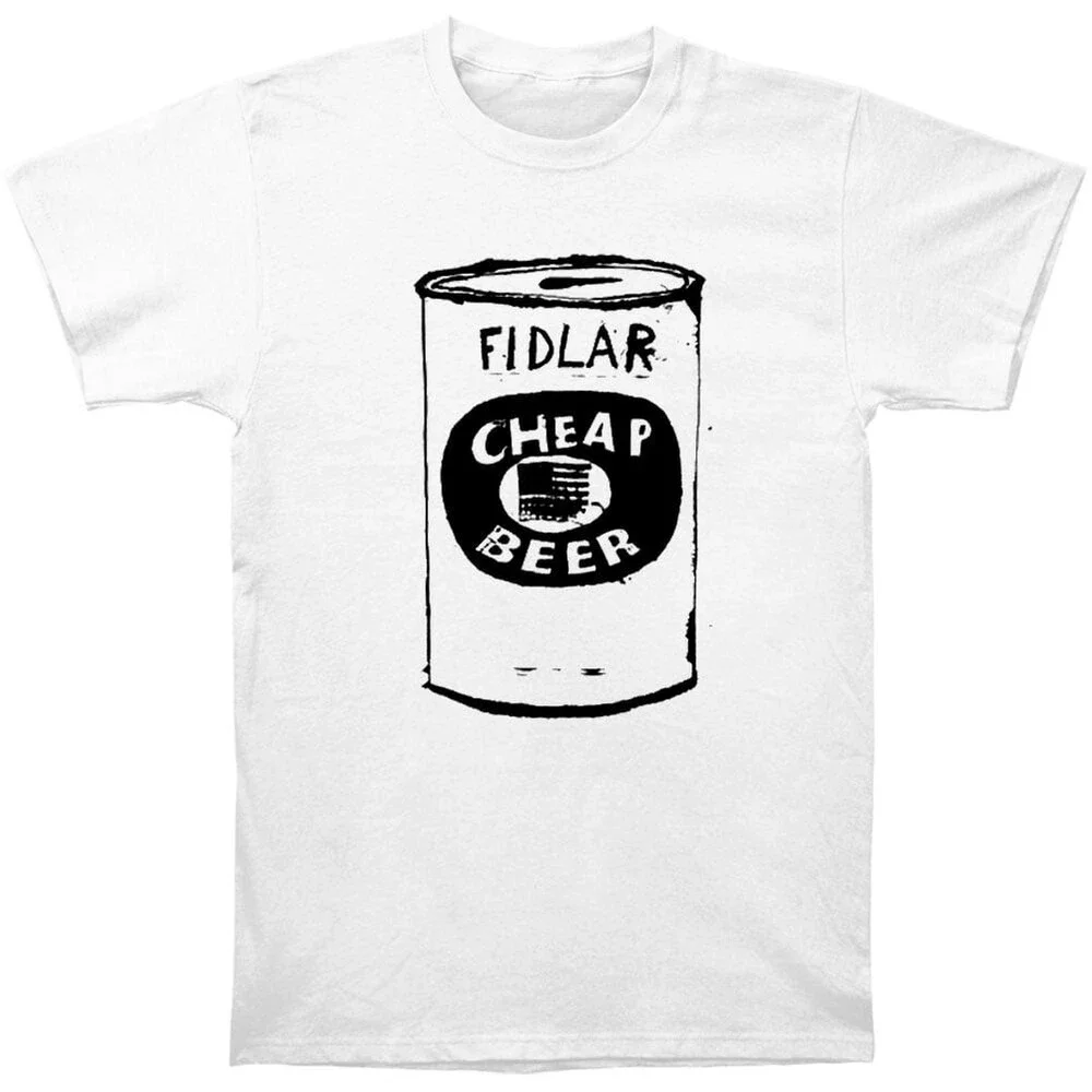 Fidlar Men's Cheap Beer T-shirt Small White